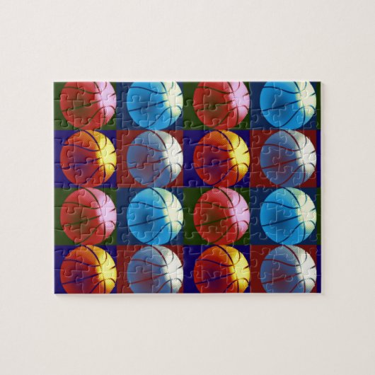 Puzzle Pop Art Basket (Horizontal)
