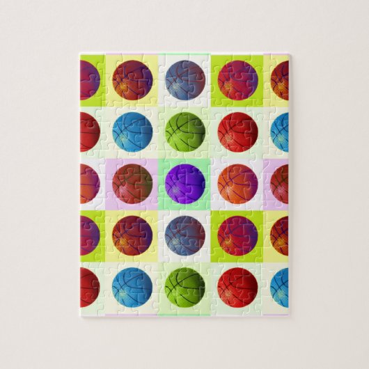 Puzzle Pop Art Basket-ball (Vertical)