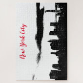 Puzzle Pop Art Black White New York City (Vertical)