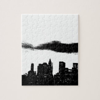 Puzzle Pop Art Black White New York City