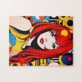 Puzzle Pop art fille colorée (Horizontal)