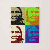 Puzzle Pop Art Freedom Fighter Geronimo (Vertical)
