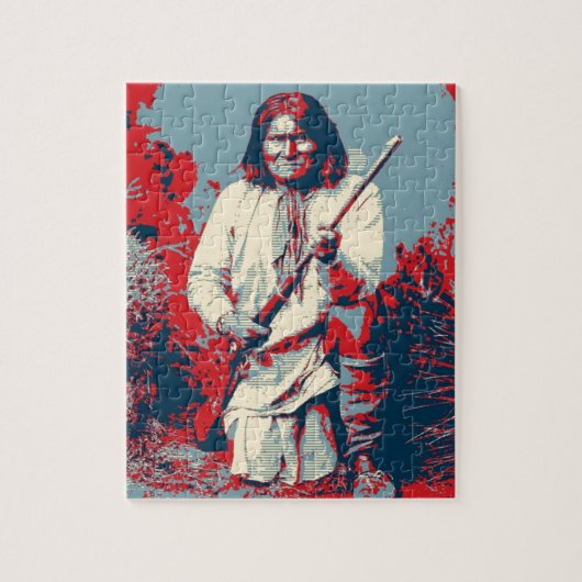 Puzzle Pop Art Geronimo Chef légendaire indien (Vertical)