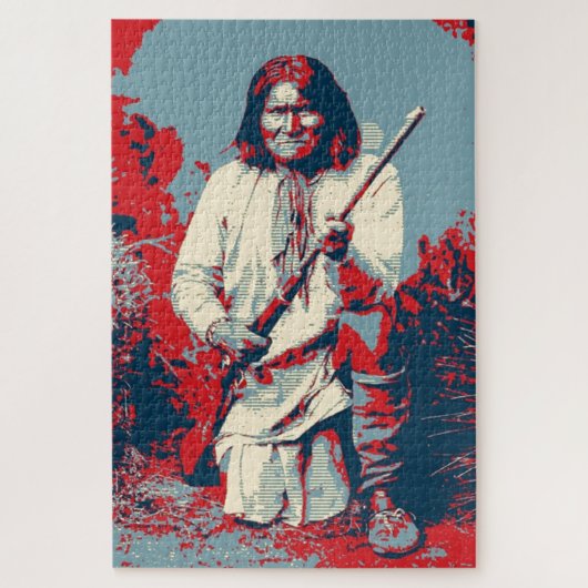 Puzzle Pop Art Geronimo Chef légendaire indien (Vertical)