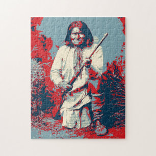 Puzzle Pop Art Geronimo Chef légendaire indien