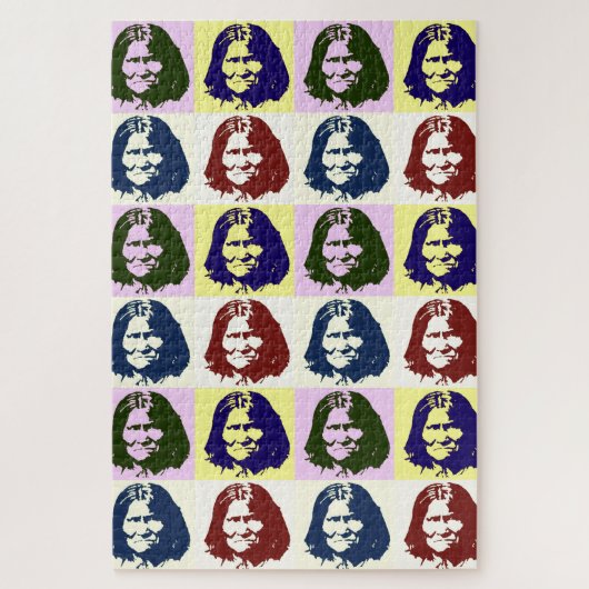 Puzzle Pop Art Geronimo Chef légendaire indien (Vertical)