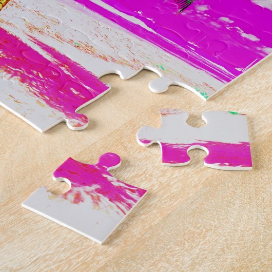 Puzzle Pop Art Hawaii Island Travel Beach Palm Tree (Côté)