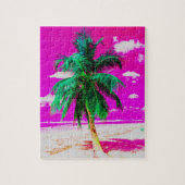 Puzzle Pop Art Hawaii Island Travel Beach Palm Tree (Vertical)