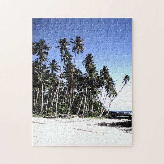 Puzzle Pop Art Hawaii Island Travel Beach Palm Trees (Vertical)