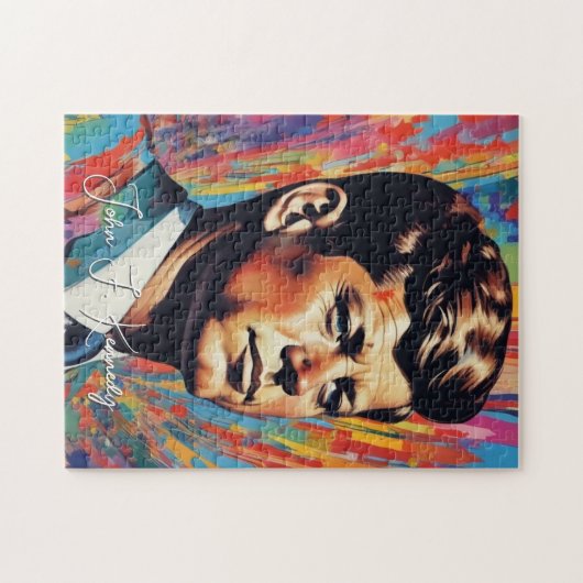 Puzzle Pop Art Jack JFK John F. Kennedy (Horizontal)