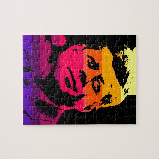 Puzzle Pop Art Jack JFK John F. Kennedy (Horizontal)