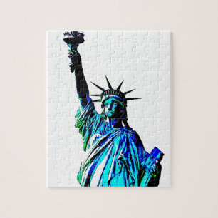 Puzzle Pop Art Lady Liberty