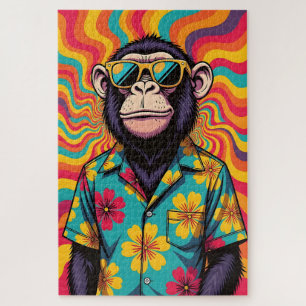 Puzzle Pop Art Monkey