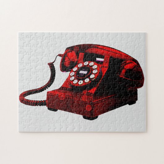 Puzzle Pop Art Old Desk Téléphone Box Vintage (Horizontal)