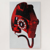 Puzzle Pop Art Old Desk Téléphone Box Vintage (Vertical)