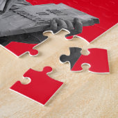 Puzzle Pop Art Red Black White Statue de la Liberté (Côté)