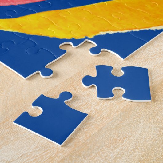 Puzzle pop art rose Abstrait (Côté)