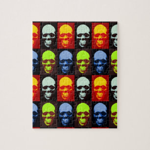 Puzzle Pop Art Skull