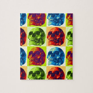 Puzzle Pop Art Skull