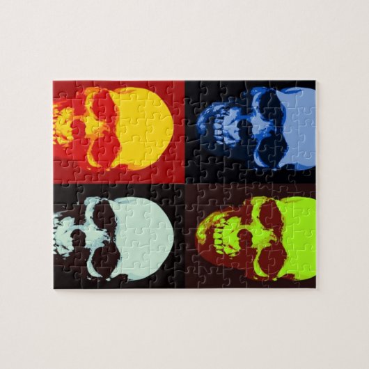 Puzzle Pop Art Skull (Horizontal)