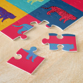 Puzzle Pop Art Tigers (Côté)