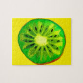 Puzzle Pop art vif kiwi fruit original aquarelle (Horizontal)