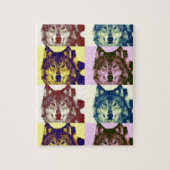 Puzzle Pop Art Wolf (Vertical)