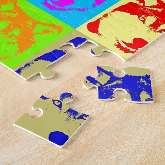 Puzzle Pop Art Wolf Eyes (Côté)