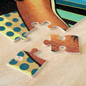 Puzzle Pop Art Woman dans les casques danser (Côté)