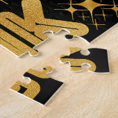 Puzzle Pop Fizz Clink Typographie moderne Réveillon du No (Côté)