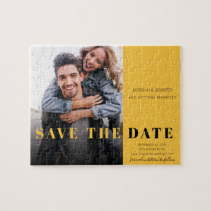 Puzzle Pop jaune Enregistrer la date