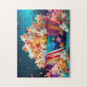 Puzzle Popcorn de carnaval arc-en-ciel (Vertical)