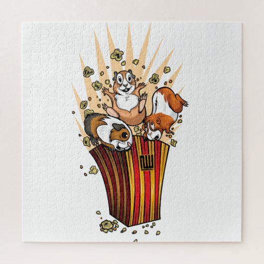 Puzzle Popcorn de cochons de Guinée (Vertical)