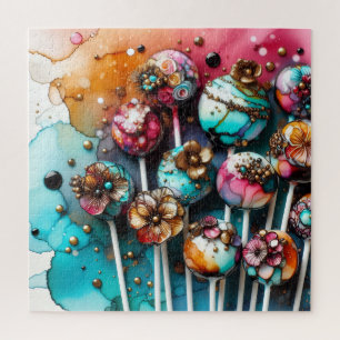 Puzzle Pops de Cake à l'encre alcoolique