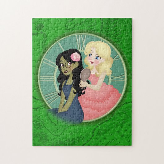 Puzzle populaire avec rose (Vertical)