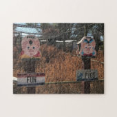 Puzzle Porc Chop, Fun Pigs, Idaho Drôle Signes (Horizontal)