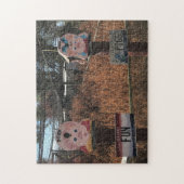 Puzzle Porc Chop, Fun Pigs, Idaho Drôle Signes (Vertical)