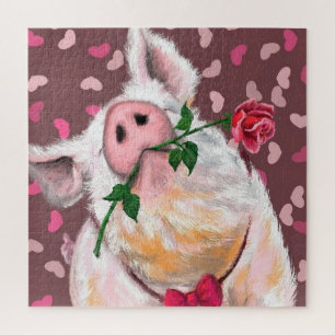Puzzle Porc de gentillesse - Romantique