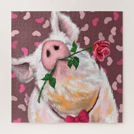 Puzzle Porc de gentillesse - Romantique (Vertical)