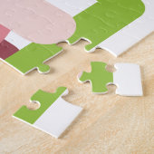 Puzzle Porcelet rose joyeux (Côté)