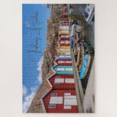 Puzzle Port de pêche personnalisé, pittoresque (Vertical)