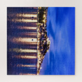 Puzzle Port éclairé en Sibenik, Croatie (Horizontal)