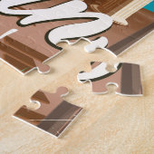 Puzzle Porte de Brandebourg, affiche de voyage de dessin  (Côté)