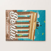 Puzzle Porte de Brandebourg, affiche de voyage de dessin  (Horizontal)