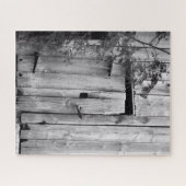 Puzzle Porte de la grange en noir et blanc (Horizontal)