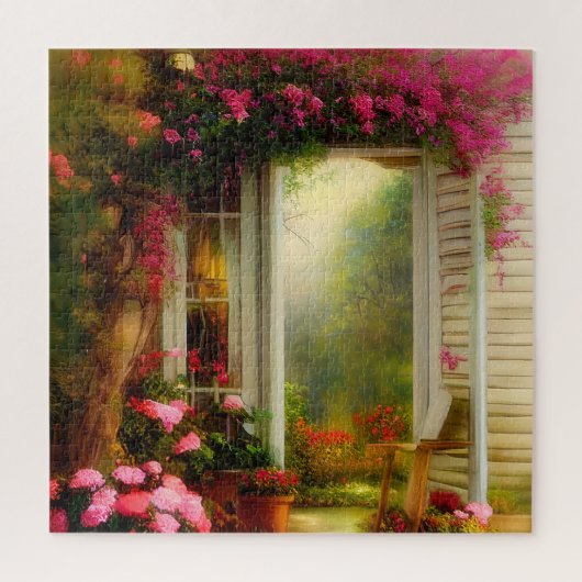 Puzzle Porte du jardin de roses (Vertical)