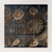 Puzzle Porte Steampunk avec des fleurs (Horizontal)