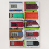 Puzzle Portes d'hiver colorées Bâtiment moderne Collage (Vertical)