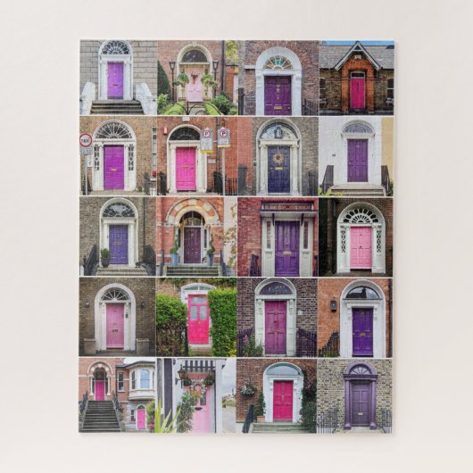 Puzzle Portes roses et violettes de Dublin (Vertical)
