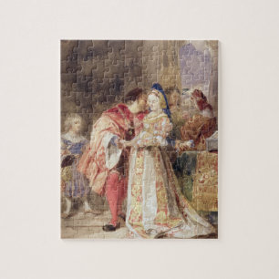 Puzzle Portia et Bassanio, c.1826 (la semaine, encre